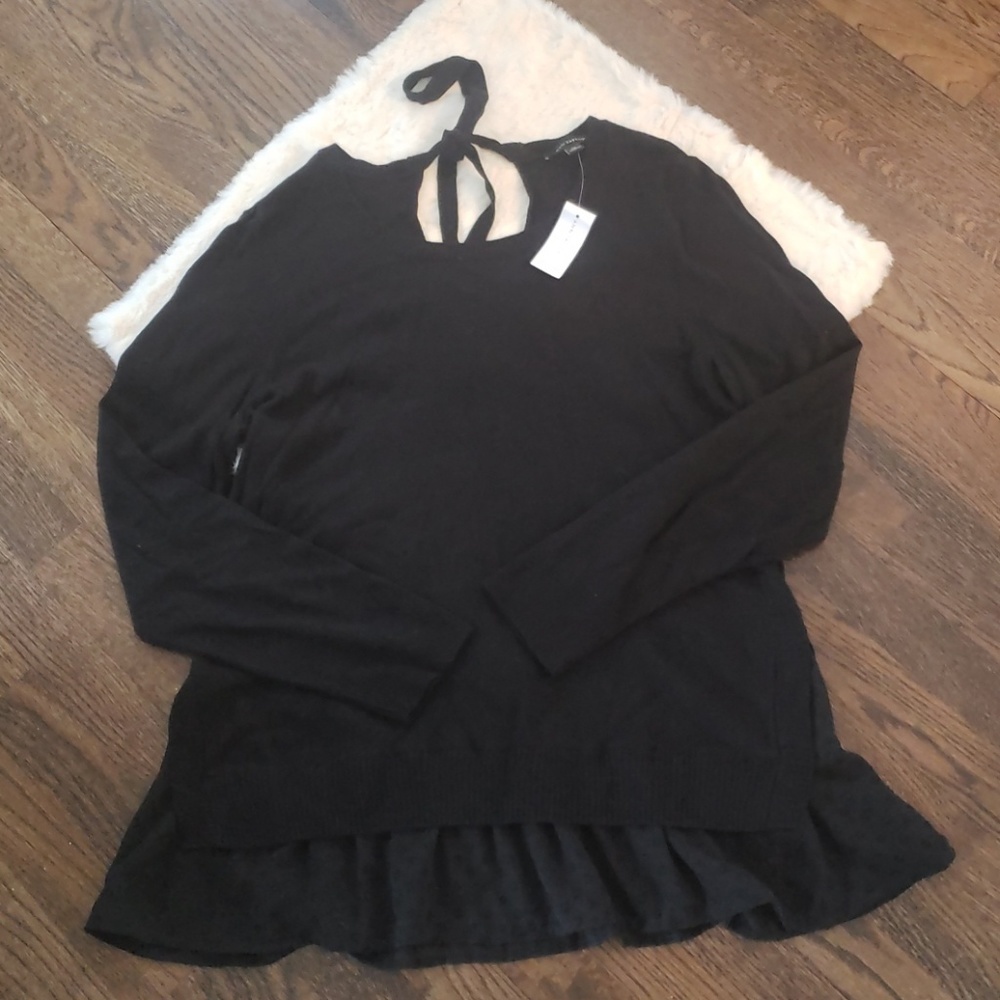 Ann Taylor Layered Wool Sweat NWT
